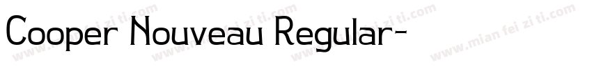 Cooper Nouveau Regular字体转换